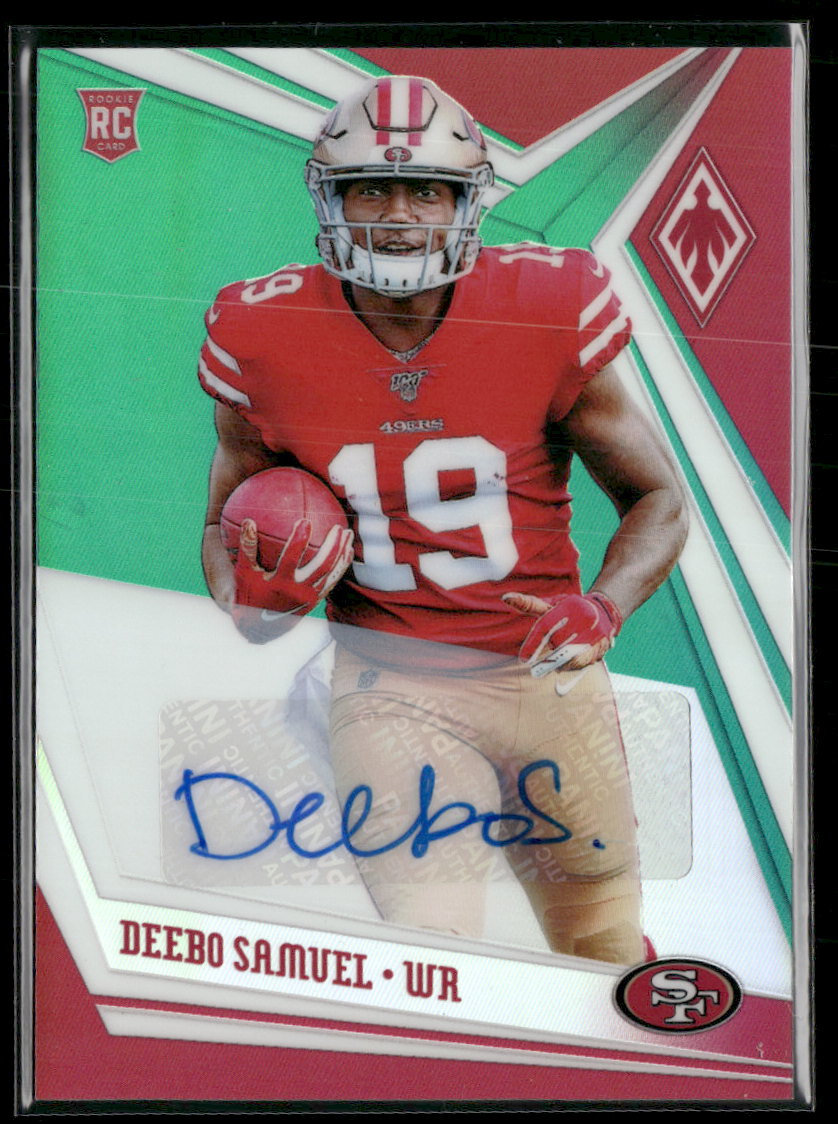 2019 Panini Phoenix Rookie Auto Green Deebo Samuel Rookie #/10  #113