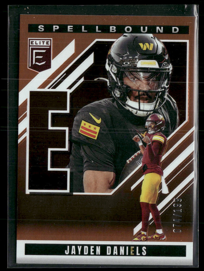 2025 Donruss Elite Spellbound Orange Jayden Daniels #/199 #12