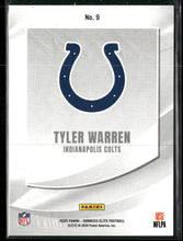 2025 Donruss Elite Rookie Elitist Blue Tyler Warren #/75 #9