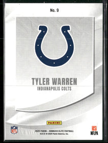 2025 Donruss Elite Rookie Elitist Blue Tyler Warren #/75 #9