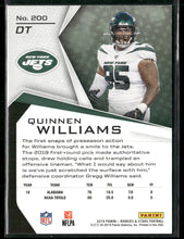 2019 Panini Rookies & Stars Green #/5 Quinnen Williams Rookie #200