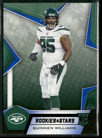 2019 Panini Rookies & Stars Green #/5 Quinnen Williams Rookie #200