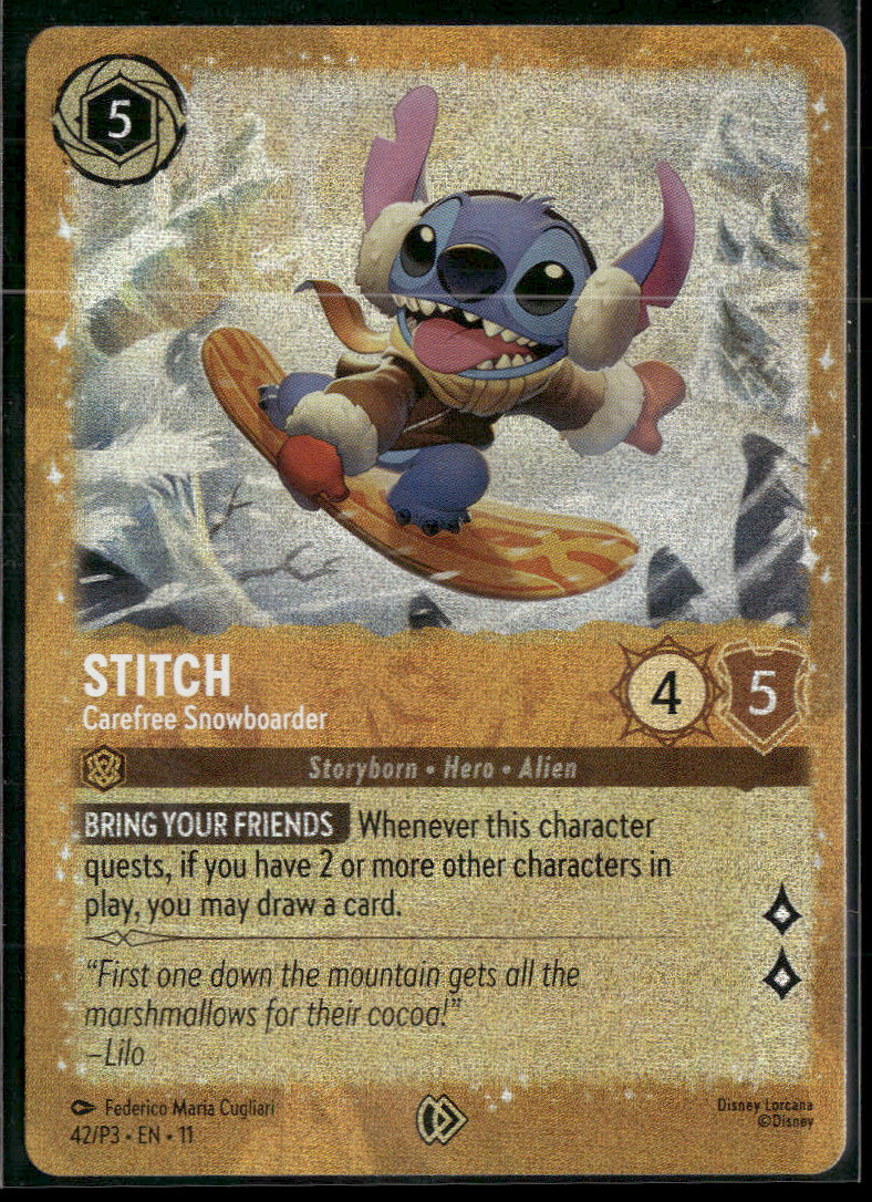 Disney Lorcana Promo Cards Stitch #42