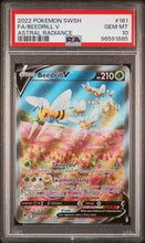2022 Pokemon Sword & Shield Astral Radiance Fa/Beedrill V 10 PSA #161