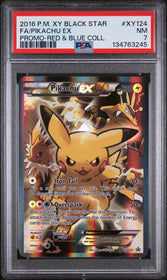 2016 Pokemon Xy Promo-Red & Blue Coll. Fa/Pikachu Ex 7 PSA #XY124