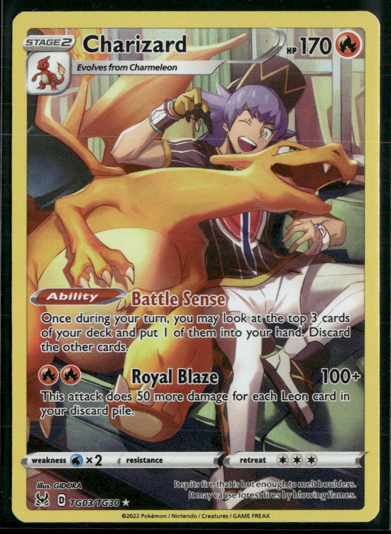SWSH11: Lost Origin Trainer Gallery Charizard #TG03/TG30