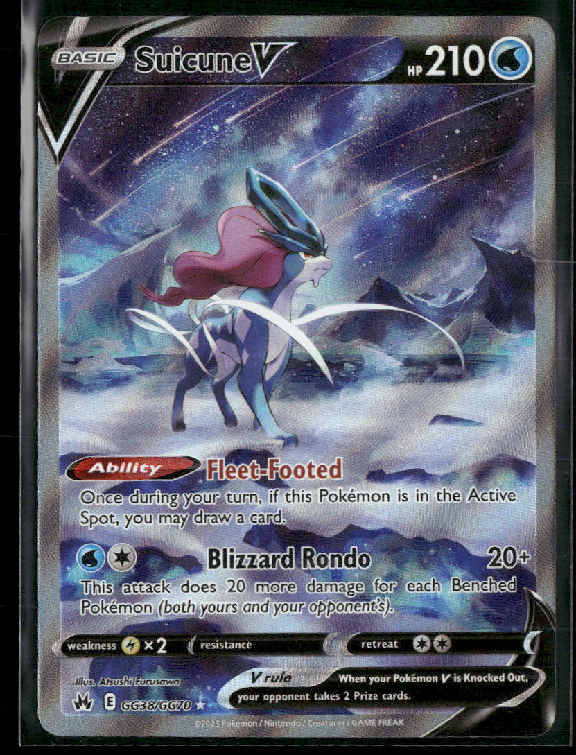 SWSH: Crown Zenith: Galarian Gallery Suicune V #GG38/GG70