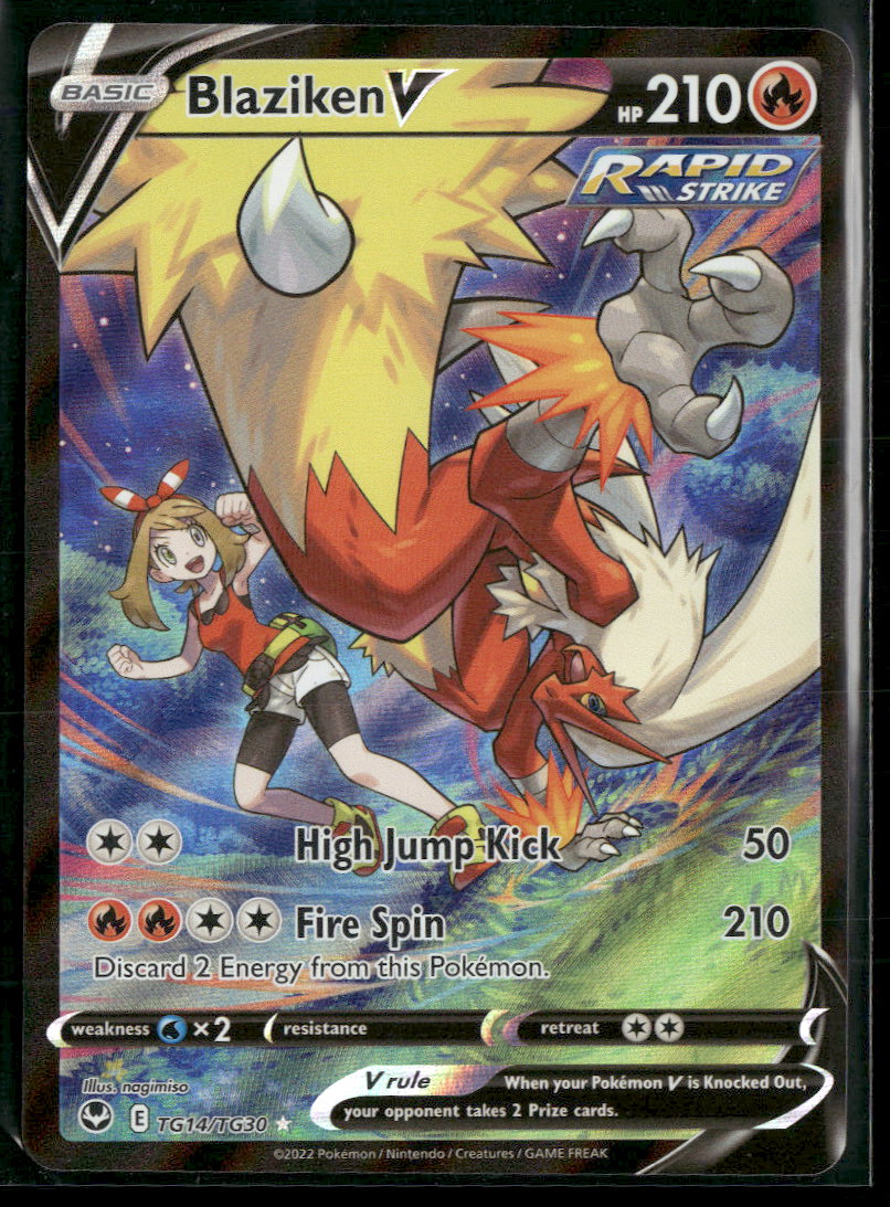 SWSH12: Silver Tempest Trainer Gallery Blaziken V #TG14/TG30