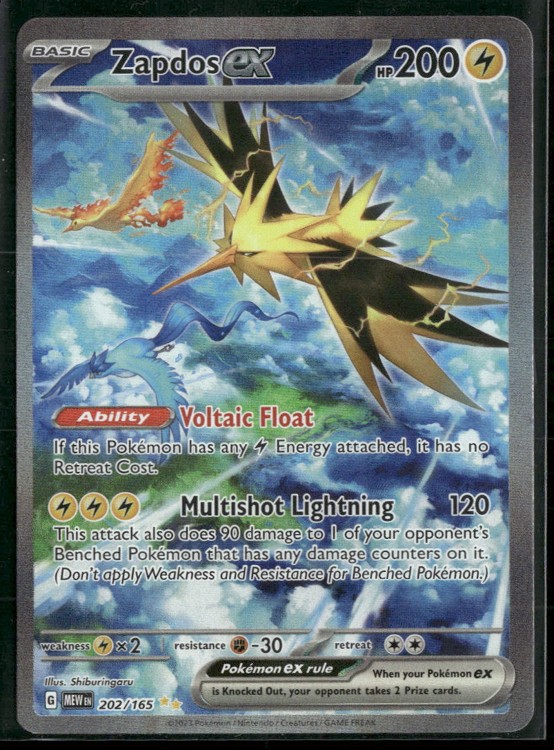 SV: Scarlet & Violet 151 Zapdos ex #202/165