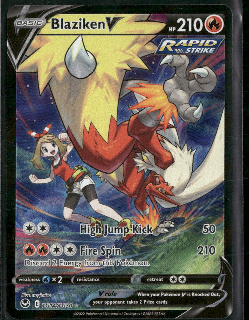 SWSH12: Silver Tempest Trainer Gallery Blaziken V #TG14/TG30