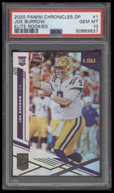 2020 Panini Chronicles Draft Picks Elite Rookies Elite Rookies Joe Burrow 10 PSA
