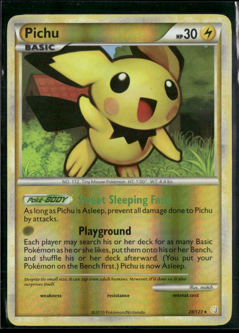 HeartGold SoulSilver Pichu #28/123