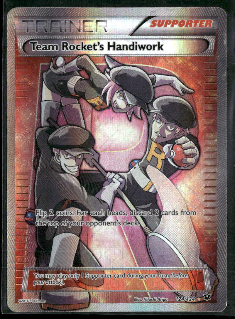 XY - Fates Collide Team Rocket's Handiwork (Full Art) #124/124 Damaged