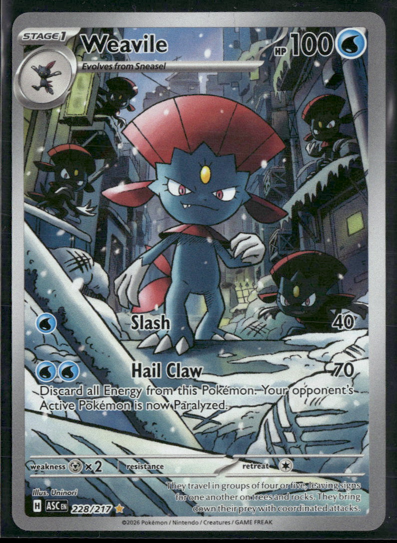 ME: Ascended Heroes Weavile #228/217