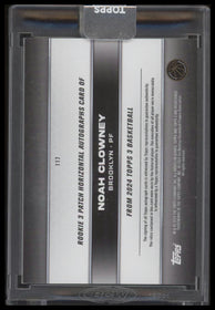 2023-24 Topps 3 Bronze Noah Clowney Rookie #/25 Auto #117