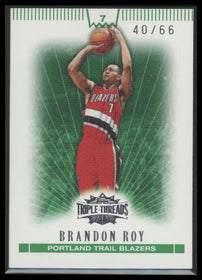 2007-08 Topps Triple Threads Emerald Brandon Roy #/66 #17