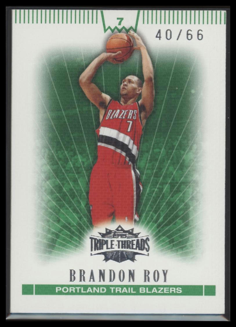 2007-08 Topps Triple Threads Emerald Brandon Roy #/66 #17