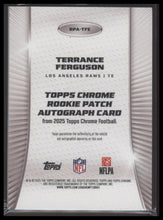 2025 Topps Chrome Rookie Patch Autographs Orange Refractor Terrance Ferguson /25