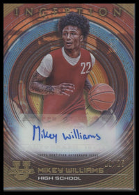 2022-23 Bowman University Inception Orange /25 Mikey Williams Auto #BIA-MW