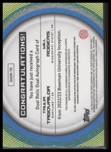 2022-23 Bowman University Dual Auto Relics Taulia Tagovailoa / Will Rogers /99