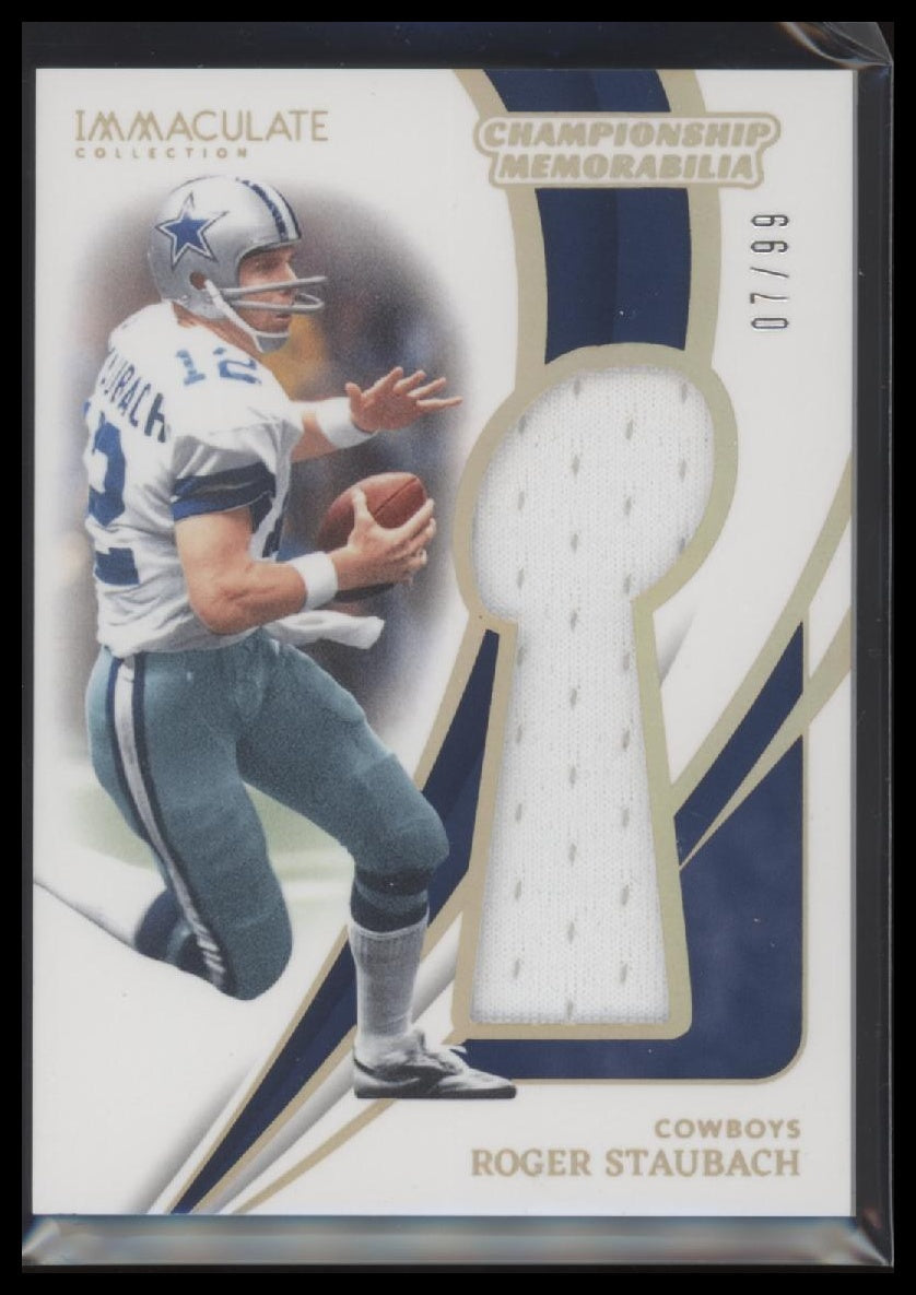 2024 Panini Immaculate Collection Championship Memorabilia Roger Staubach /99