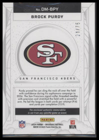 2024 Panini Obsidian Dusk Memorabilia Red /75 Joe Burrow #DM-JBW