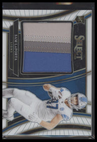 2023 Panini Select Jumbo Rookie Swatch White Prizm Sam LaPorta #/75 #SWA-SLA