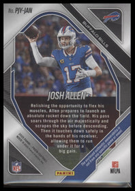 2025 Panini Prizm Premier Jerseys Josh Allen #PJY-JAN