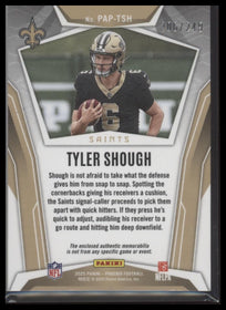 2025 Panini Phoenix Pandora Patch Red Prizm /249 Tyler Shough #PAP-TSH