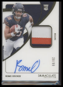 2024 Panini Immaculate Collection Rome Odunze #/99 Auto #104