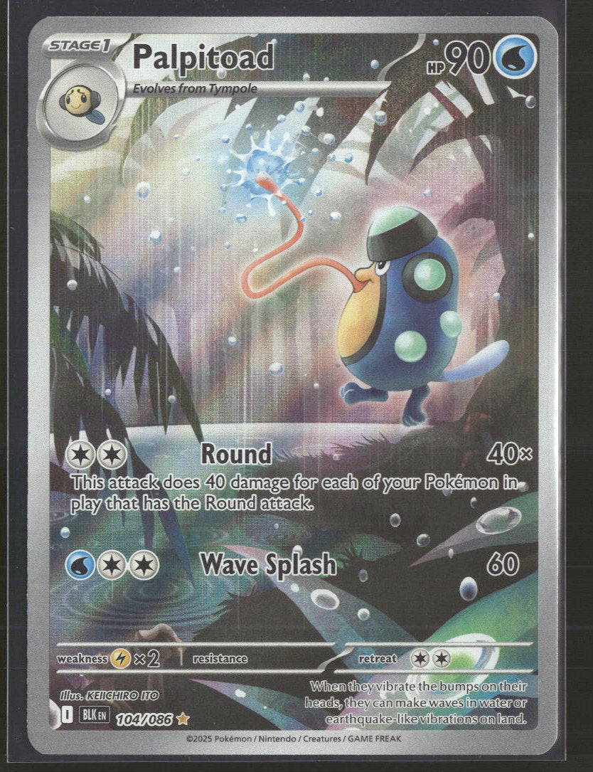 SV: Black Bolt Palpitoad #104/086