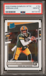 2020 Panini Donruss Optic Jordan Love 10 PSA #154