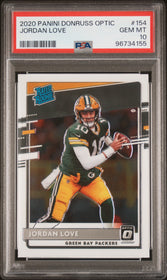 2020 Panini Donruss Optic Jordan Love 10 PSA #154