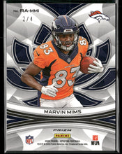 2023 Panini Spectra Rookie Aura Neon Marble Marvin Mims #/4 #RA-MMI
