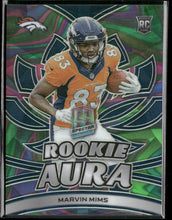 2023 Panini Spectra Rookie Aura Neon Marble Marvin Mims #/4 #RA-MMI