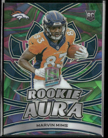 2023 Panini Spectra Rookie Aura Neon Marble Marvin Mims #/4 #RA-MMI
