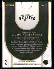2023-24 Panini Select Neon Icon Victor Wembanyama #13