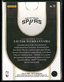 2023-24 Panini Select Neon Icon Victor Wembanyama #13