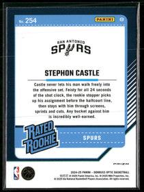 2024-25 Donruss Optic Purple Shock Stephon Castle Rookie #254
