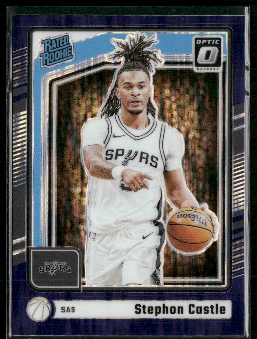 2024-25 Donruss Optic Purple Shock Stephon Castle Rookie #254