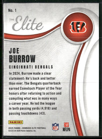 2025 Donruss Elite The Elite Red Joe Burrow #/99 #1