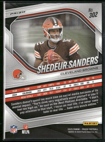 2025 Panini Prizm Silver Shedeur Sanders #302