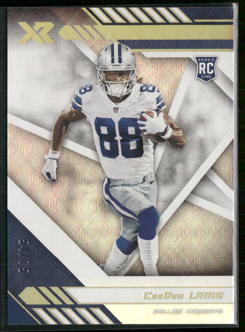 2020 Panini XR White CeeDee Lamb Rookie #/75 #106