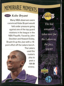 1997-98 Collector's Choice Memorable Moments Kobe Bryant #4