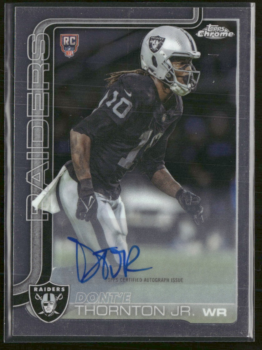 2025 Topps Chrome Retail Rookie Autographs Dont'e Thornton Jr. Auto #RRA-DTJ