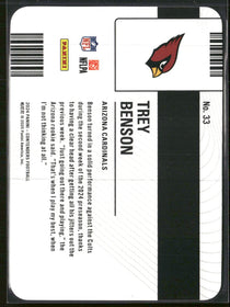 2024 Panini Contenders Permit to Dominate Trey Benson #33