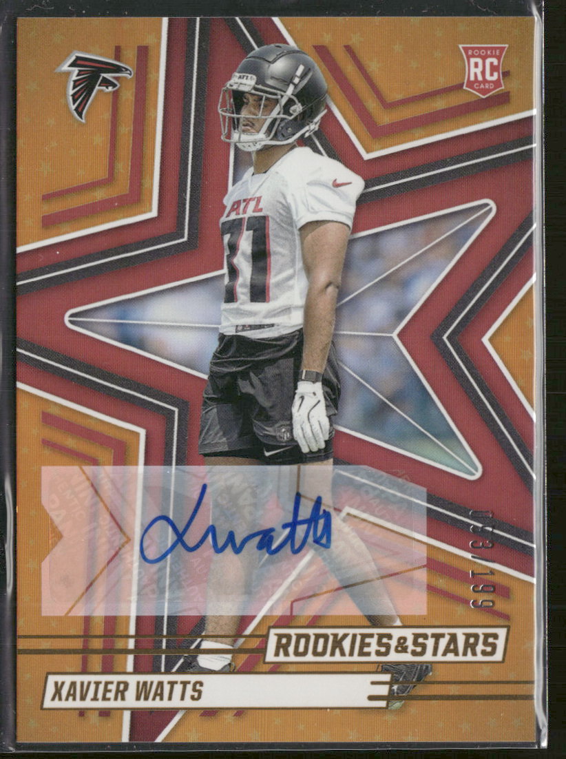 2025 Panini Rookies & Stars AU Orange Xavier Watts Rookie #/199 Auto #200