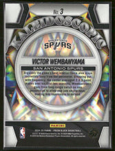 2024-25 Panini Prizm Black Kaleidoscopic Victor Wembanyama #3