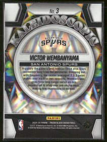 2024-25 Panini Prizm Black Kaleidoscopic Victor Wembanyama #3
