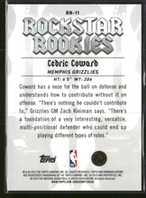 2025-26 Bowman Rockstar Rookies Green Refractor Cedric Coward #/99 #RR-11